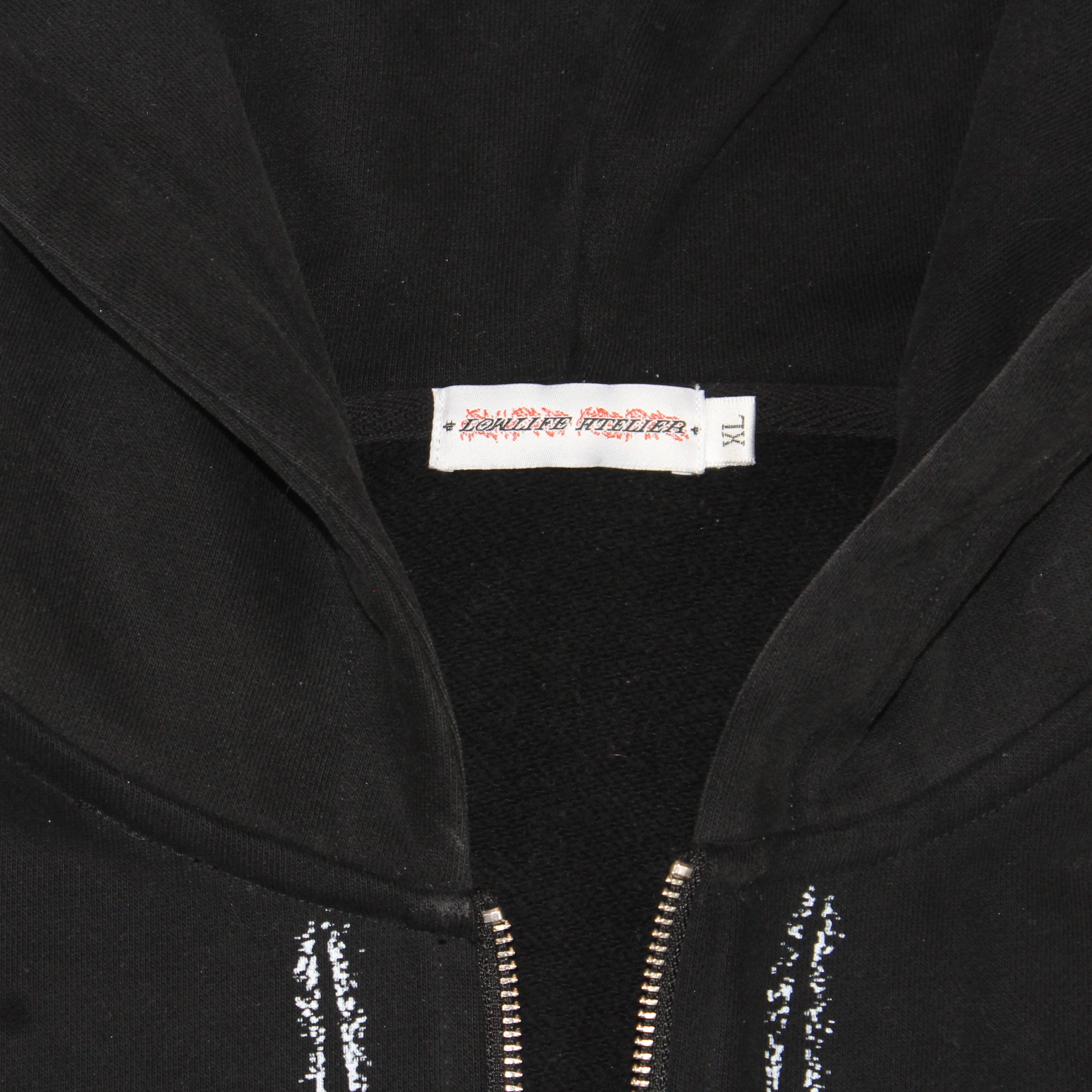 Astral Vintage Black Heavyweight French Terry Full Zip Hoodie