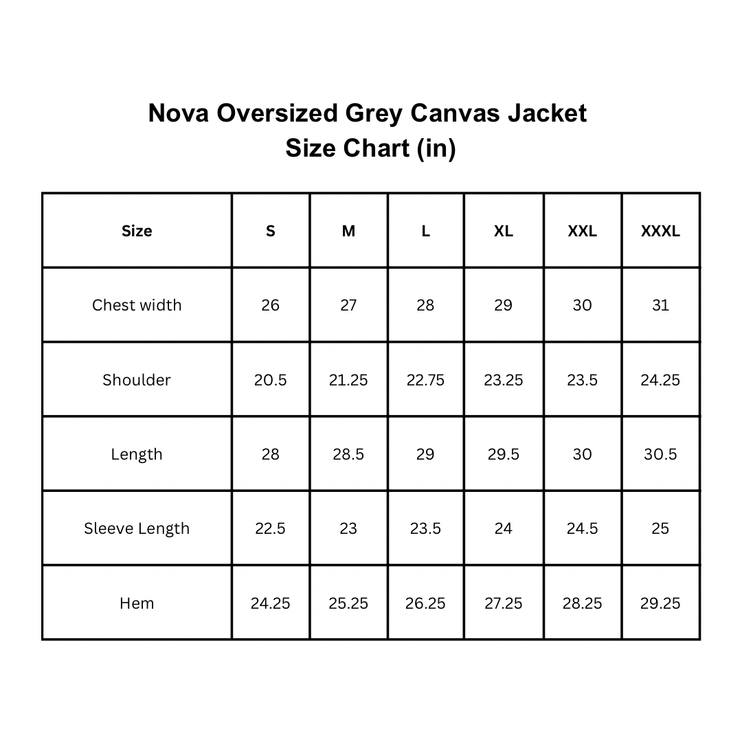 Nova Vintage Wash Grey Oversized Canvas Jacket (PREORDER)
