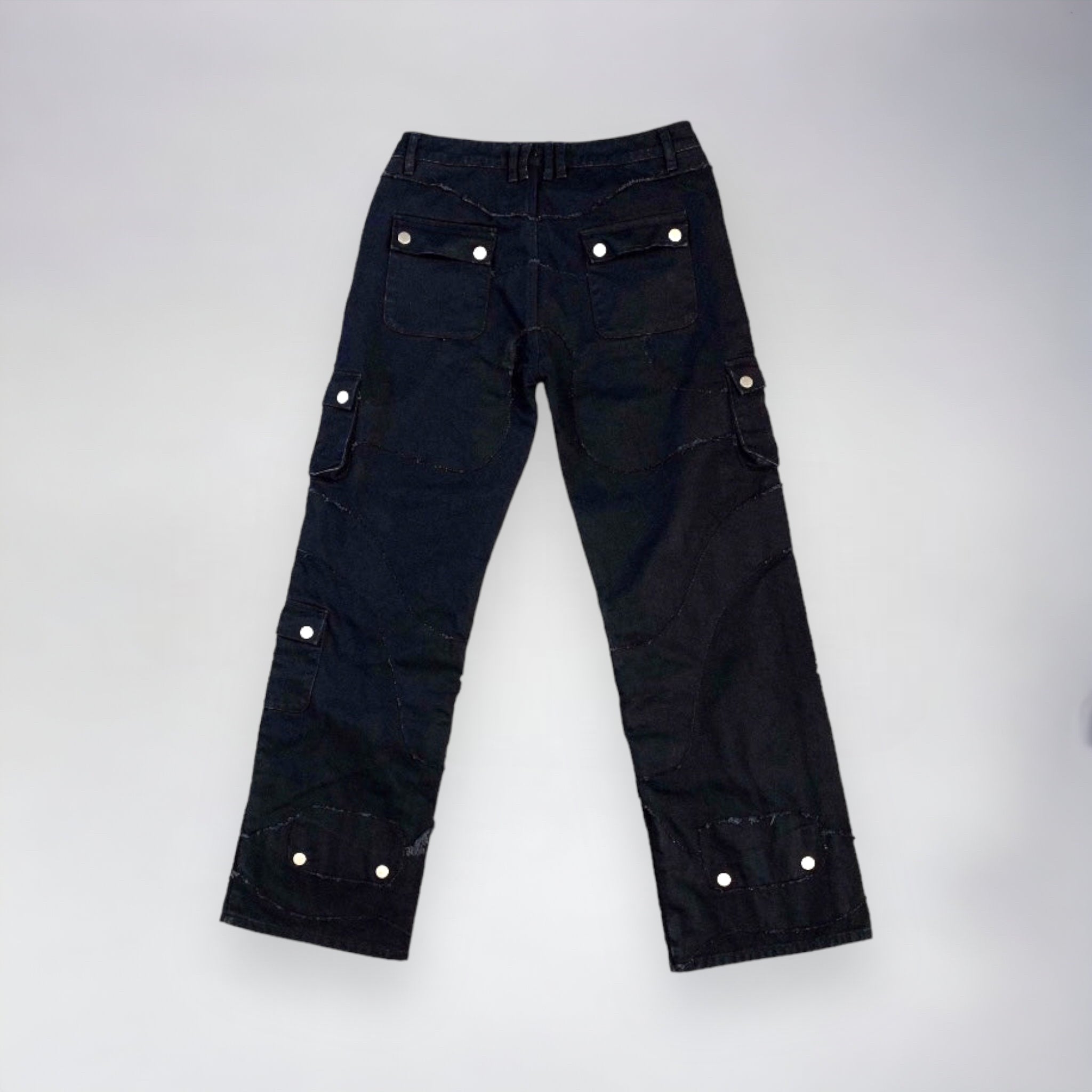 Black Multi-Cargo Denim